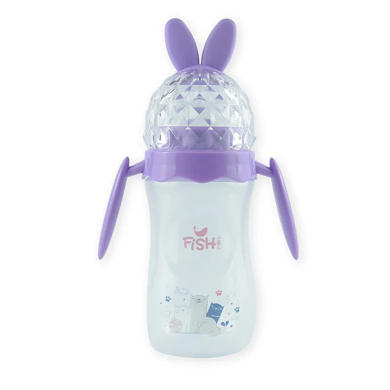 BABY FEEDING BOTTLE ROCKET DESIGN PURPLE FISH - image 3