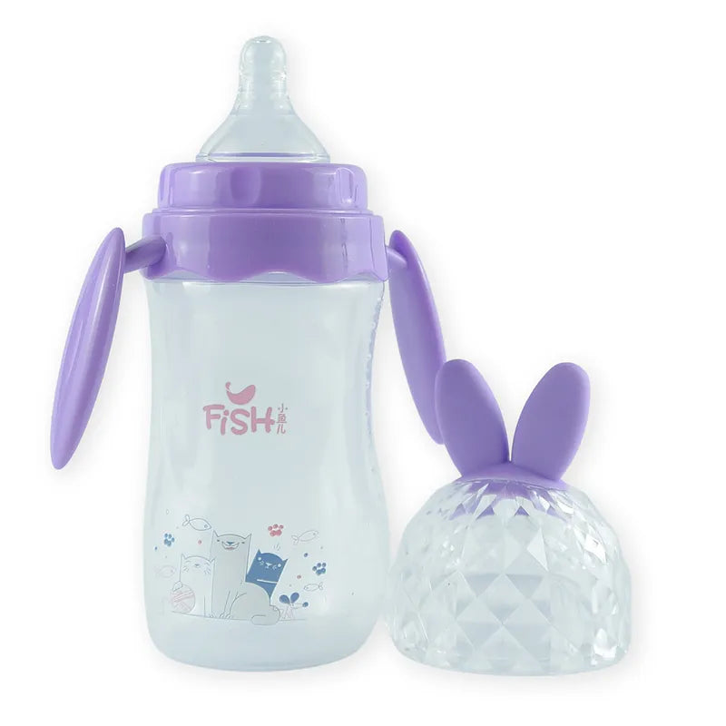BABY FEEDING BOTTLE ROCKET DESIGN PURPLE FISH - image 2