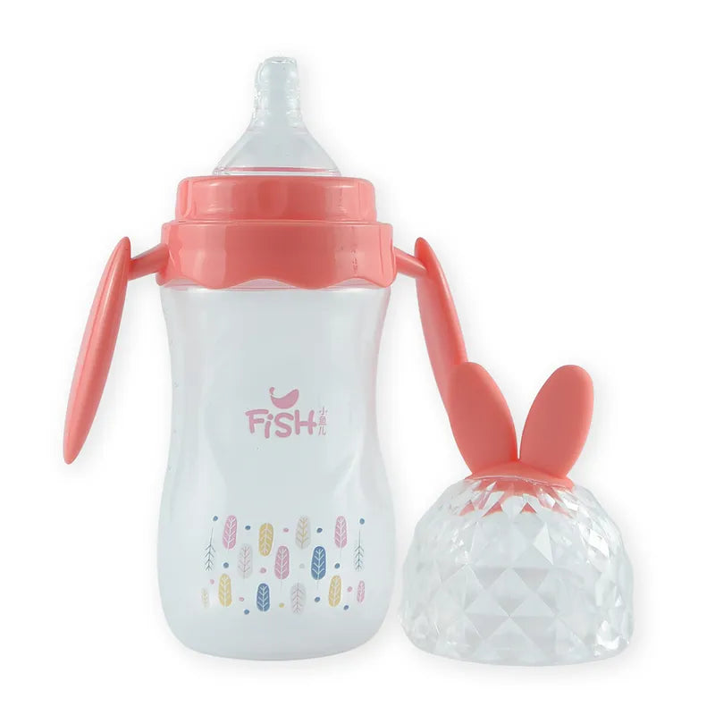 BABY FEEDING BOTTLE ROCKET DESIGN SKIN BROWN FISH - image 2