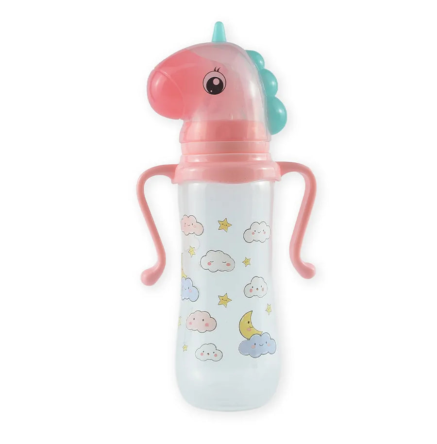 BABY FEEDING BOTTLE UNICORN PINK FISH
