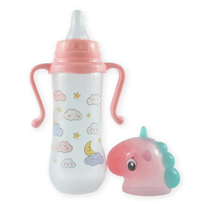 BABY FEEDING BOTTLE UNICORN PINK FISH - image 4