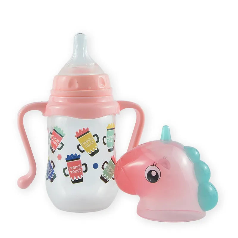 BABY FEEDING BOTTLE UNICORN PINK FISH - image 2