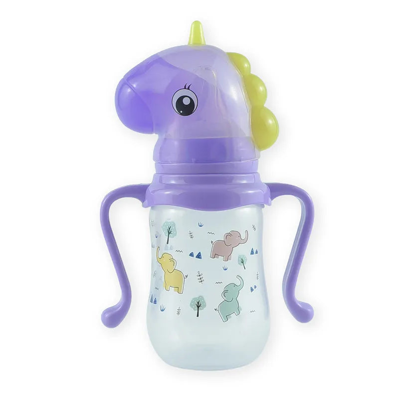 BABY FEEDING BOTTLE UNICORN PURPLE FISH - image 3