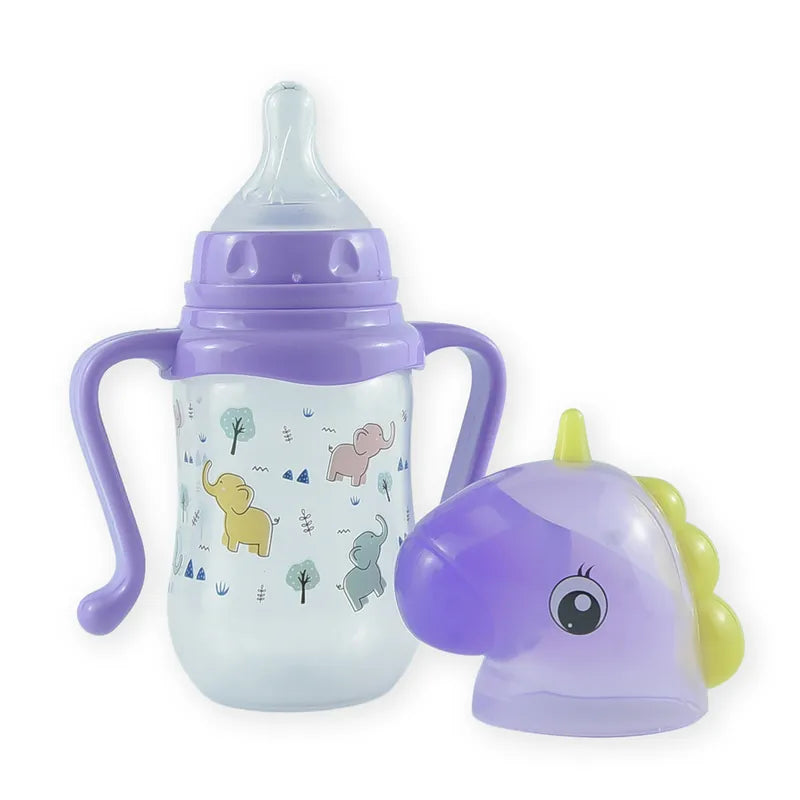 BABY FEEDING BOTTLE UNICORN PURPLE FISH - image 2