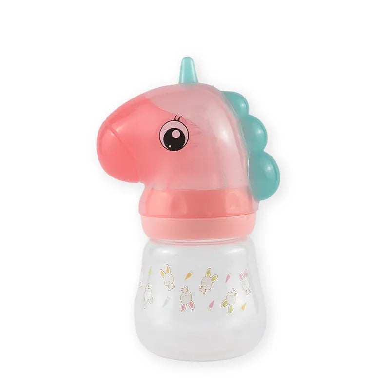 BABY FEEDING BOTTLE UNICORN SKIN BROWN FISH - image 3