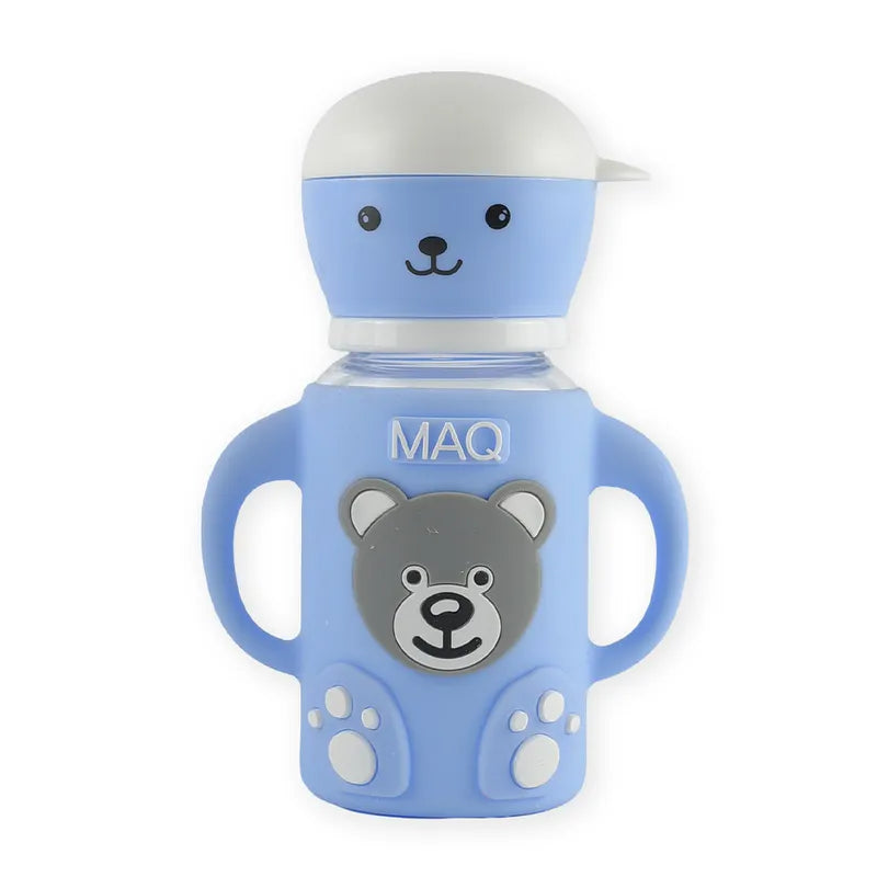 BABY FEEDING GLASS BOTTLE BEAR BLUE MAQ