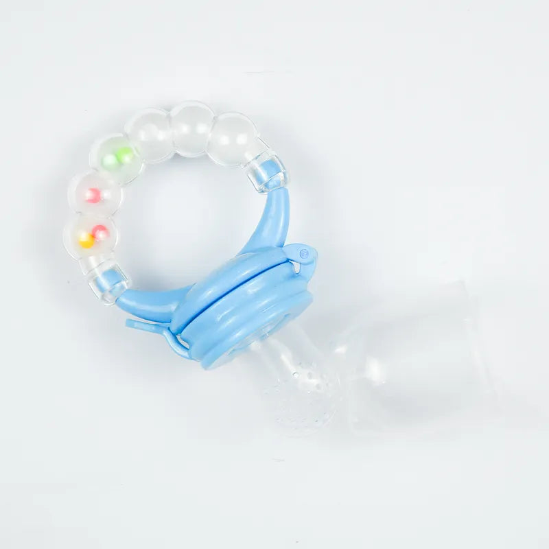 BABY FRUIT PACIFIER RATTLE BLUE