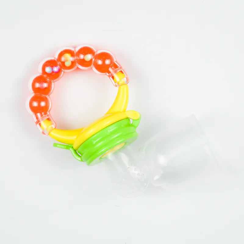 BABY FRUIT PACIFIER RATTLE YELLOW