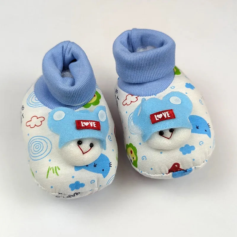 BABY GIFT BOOTIES THAI PRINTED BLUE