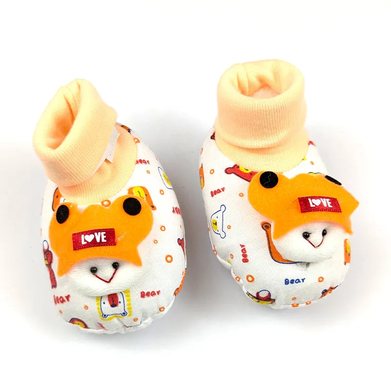 BABY GIFT BOOTIES THAI PRINTED ORANGE