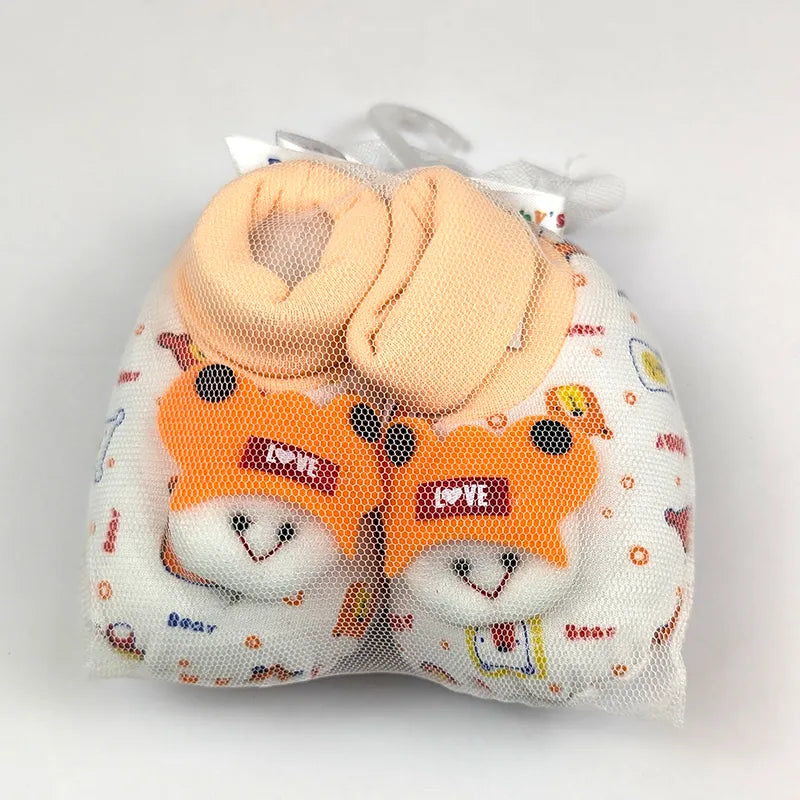 BABY GIFT BOOTIES THAI PRINTED ORANGE - image 2