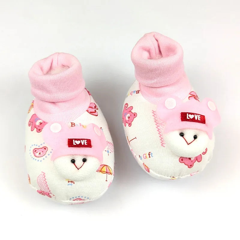 BABY GIFT BOOTIES THAI PRINTED PINK