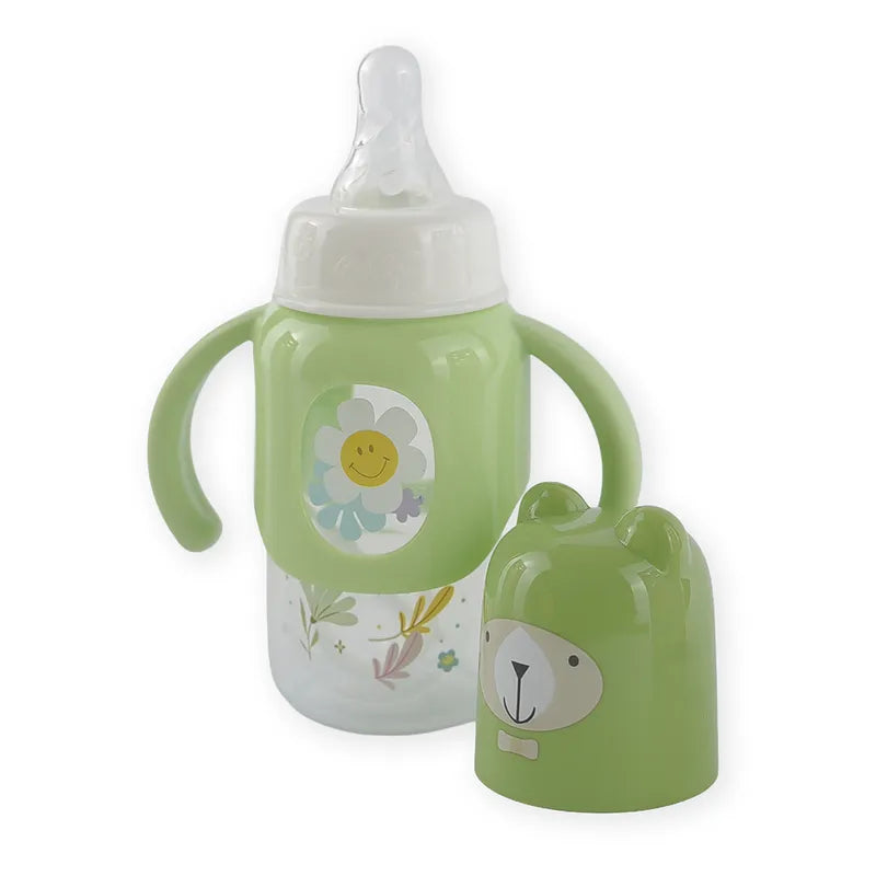 BABY PLASTIC FEEDER BOTTLE BEAR GREEN - image 6