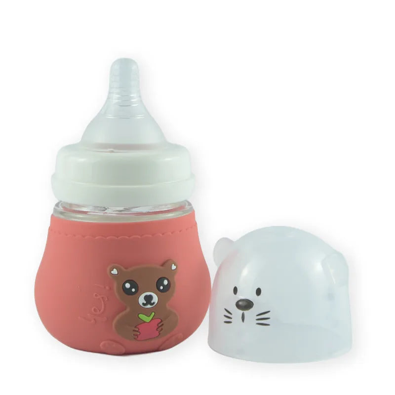 BABY GLASS FEEDER BEAR ORANGE - image 2
