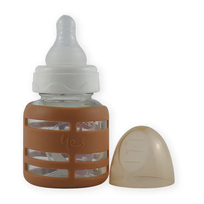 BABY GLASS FEEDER BROWN YES - image 2