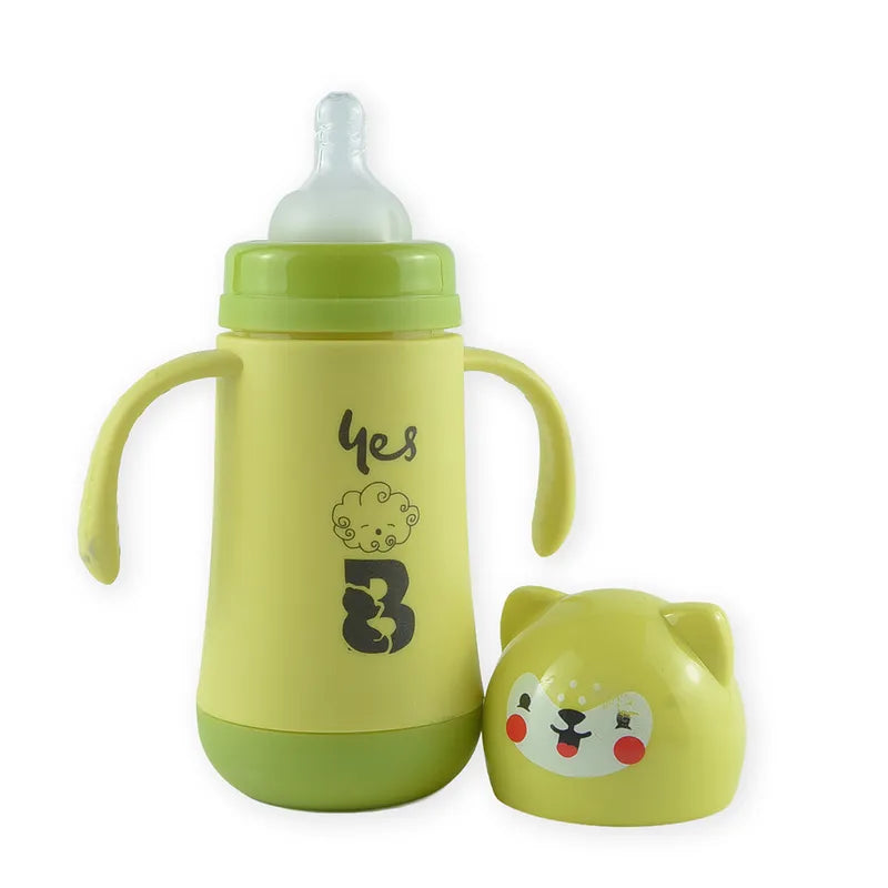 BABY GLASS FEEDER 210ML CAT GREEN - image 2