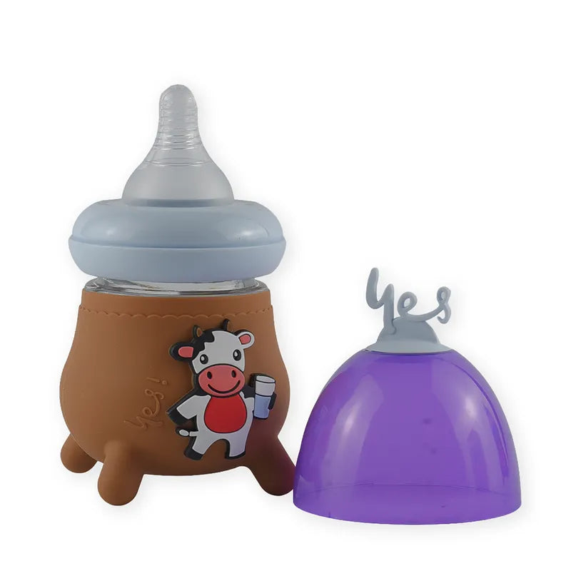 BABY GLASS FEEDER COVER BROWN - image 2