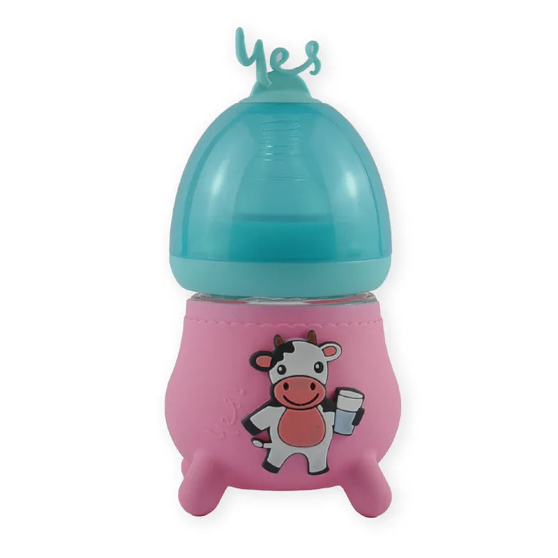 BABY GLASS FEEDER COVER PINK
