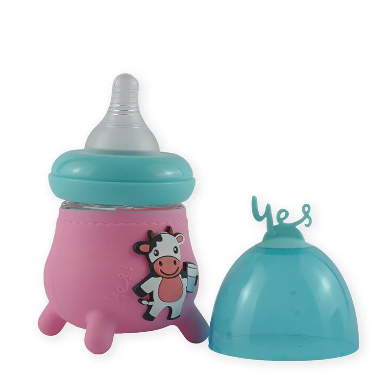 BABY GLASS FEEDER COVER PINK - image 2