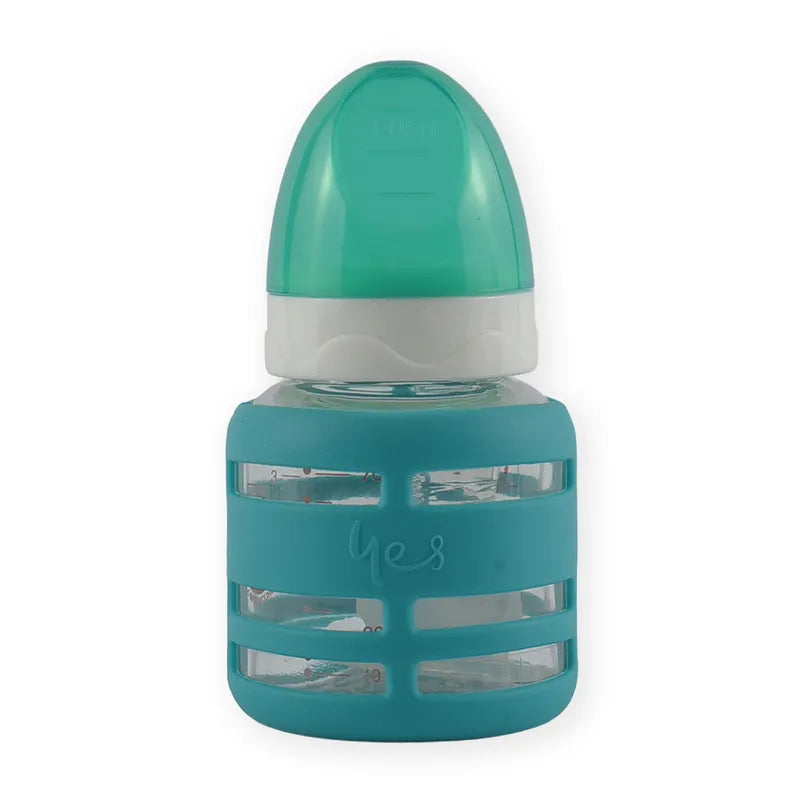 BABY GLASS FEEDER GREEN YES