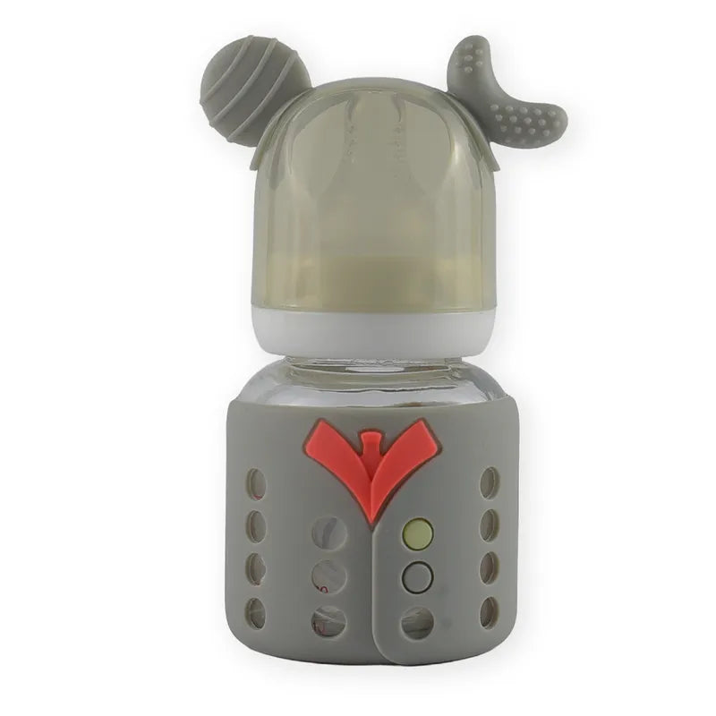 BABY GLASS FEEDER GREY YES
