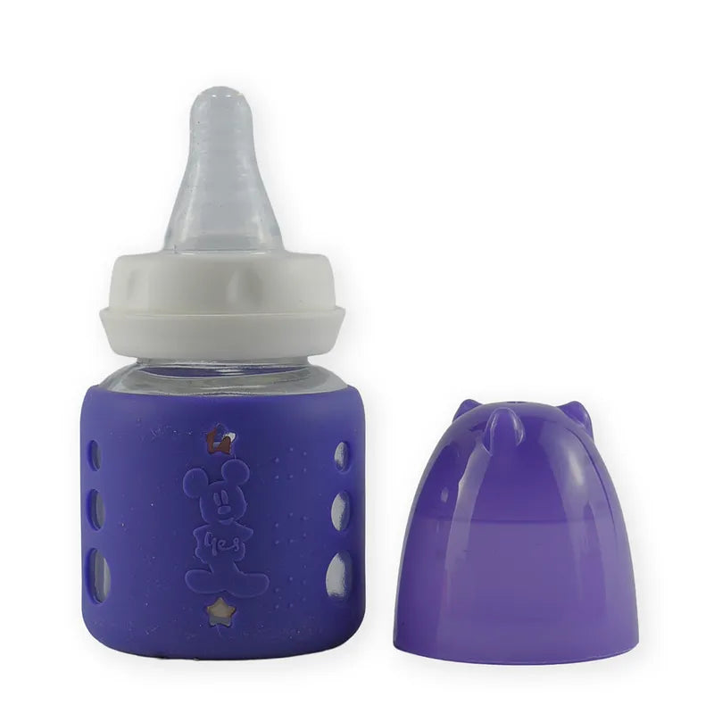 BABY GLASS FEEDER MICKEYMOUSE DARK PURPLE YES - image 4