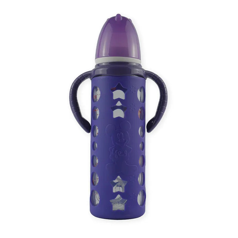 BABY GLASS FEEDER MICKEYMOUSE DARK PURPLE YES - image 3