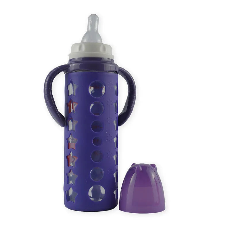 BABY GLASS FEEDER MICKEYMOUSE DARK PURPLE YES - image 2