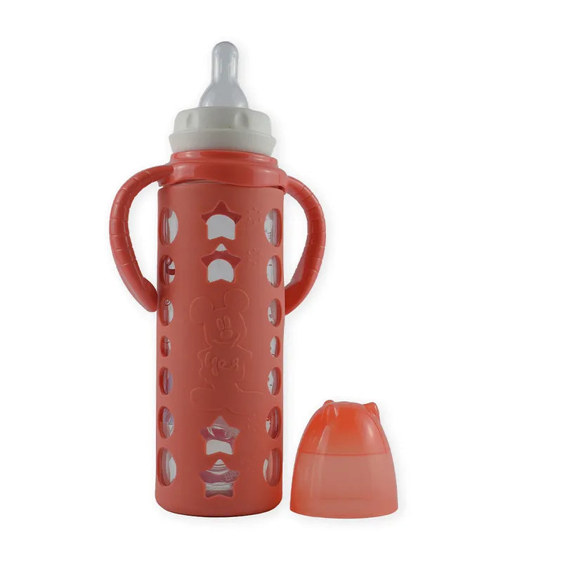 BABY GLASS FEEDER MICKEYMOUSE ORANGE YES - image 2
