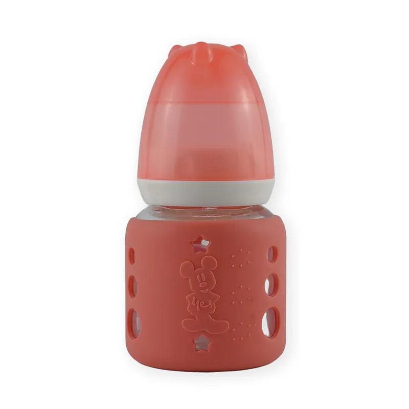 BABY GLASS FEEDER MICKEYMOUSE PINK YES