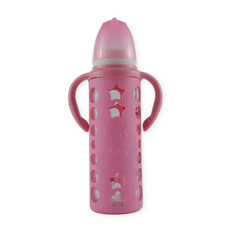 BABY GLASS FEEDER MICKEYMOUSE PINK YES - image 3