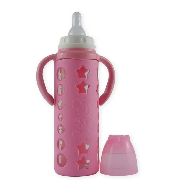 BABY GLASS FEEDER MICKEYMOUSE PINK YES - image 2