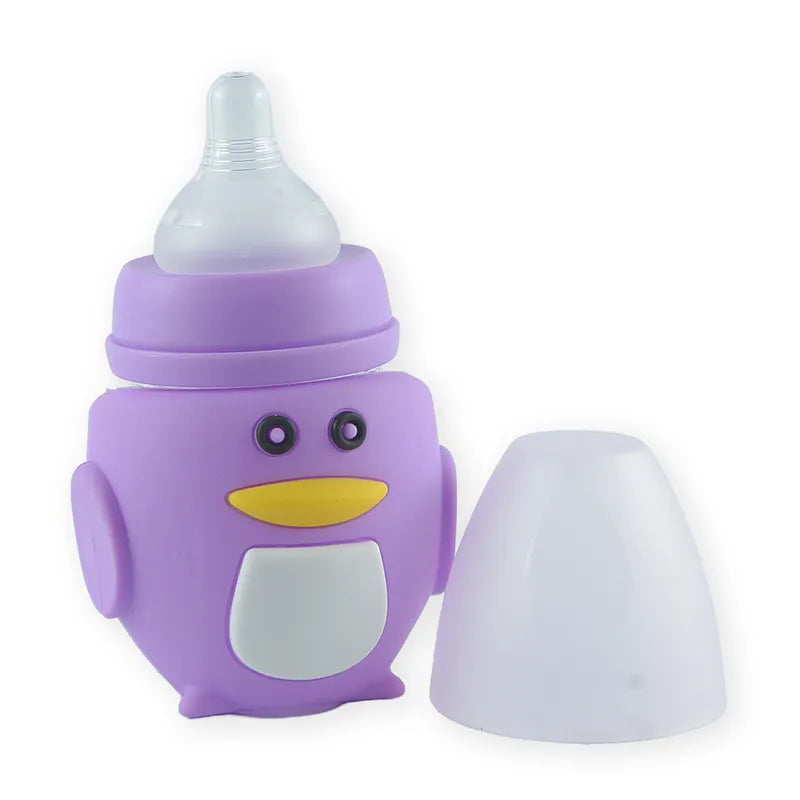 BABY GLASS FEEDER PENGUIN PURPLE - image 3