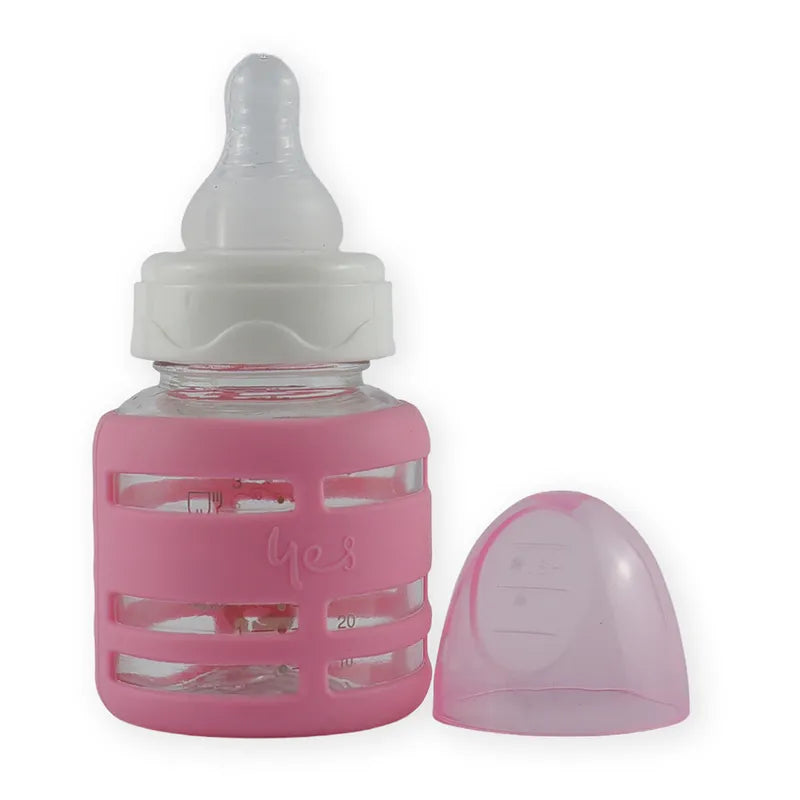 BABY GLASS FEEDER PINK YES - image 2