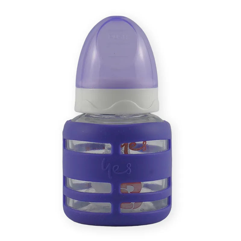 BABY GLASS FEEDER PURPLE YES
