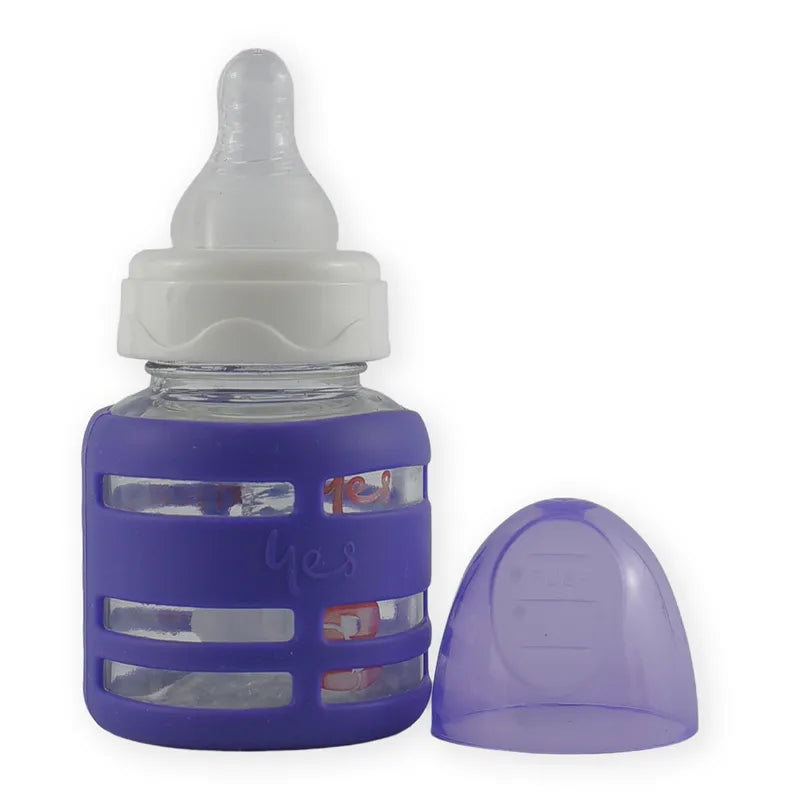 BABY GLASS FEEDER PURPLE YES - image 2