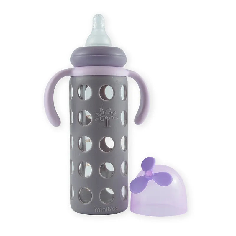 BABY GLASS FEEDER SILICONE COVER PURPLE - image 2
