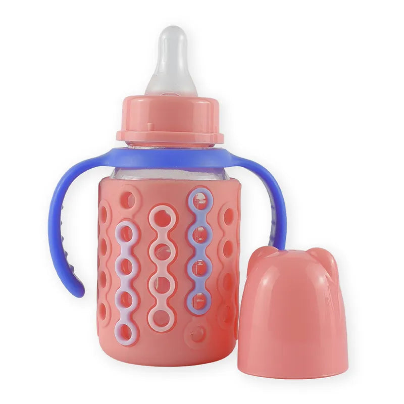BABY GLASS FEEDER SILICONE COVERED SKIN - image 3