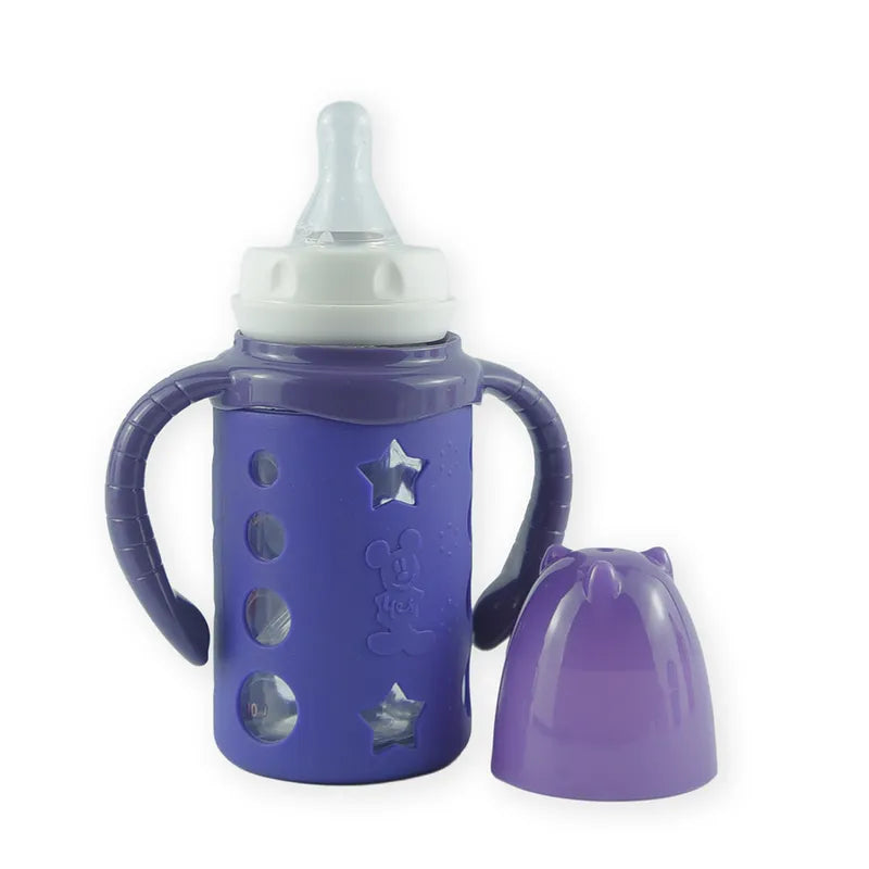 BABY GLASS FEEDER SILICONE STAR COVER PURPLE - image 2