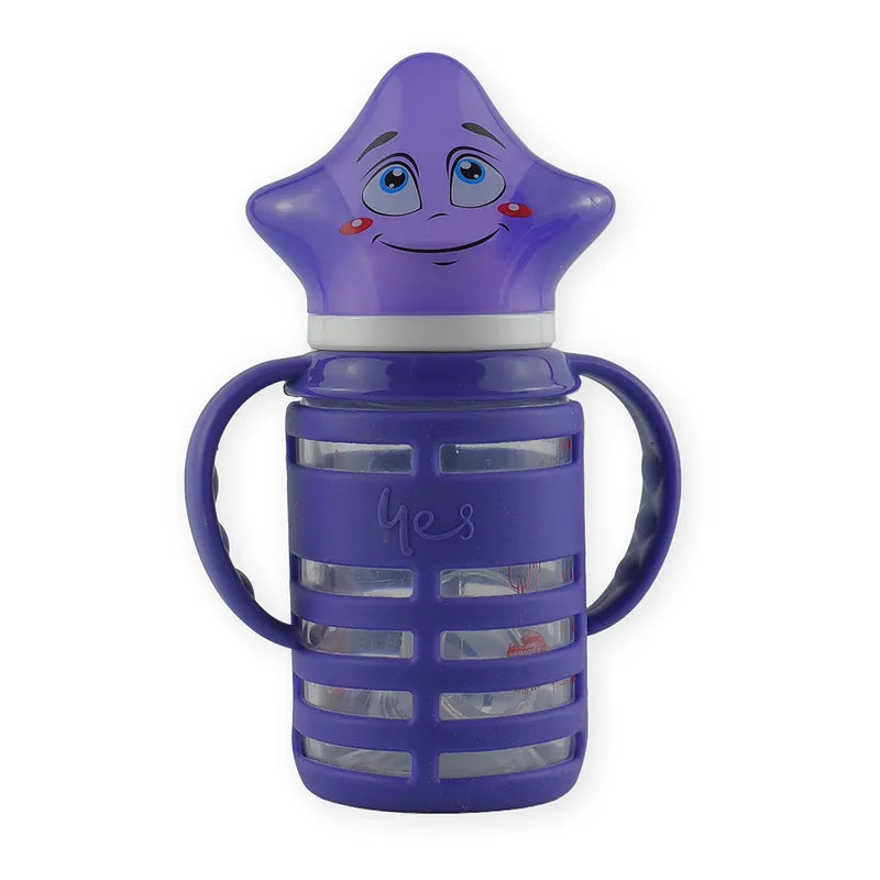 BABY GLASS FEEDER STAR CAP DARK PURPLE YES