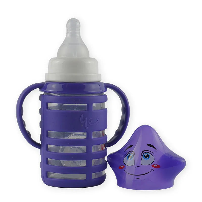 BABY GLASS FEEDER STAR CAP DARK PURPLE YES - image 2