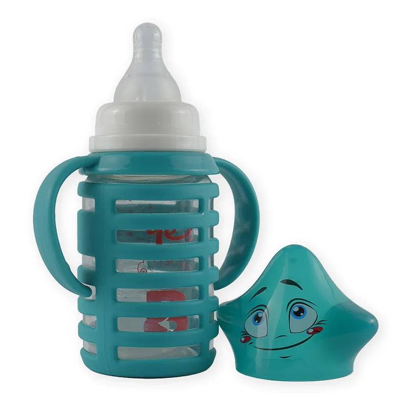 BABY GLASS FEEDER STAR CAP GREEN YES - image 2
