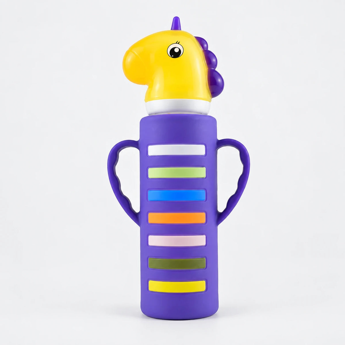 BABY GLASS FEEDER UNICORN DARK PURPLE YES