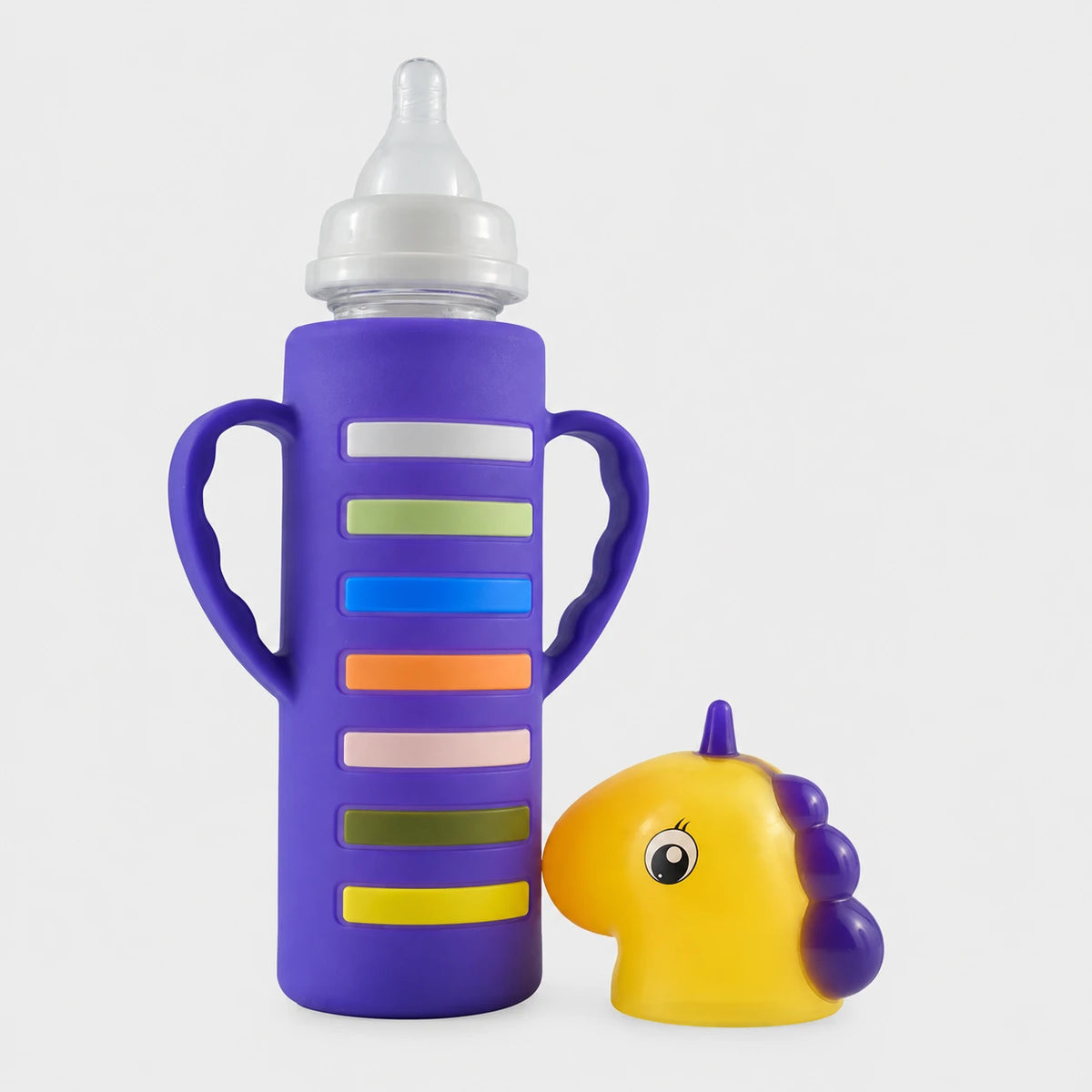 BABY GLASS FEEDER UNICORN DARK PURPLE YES - image 4