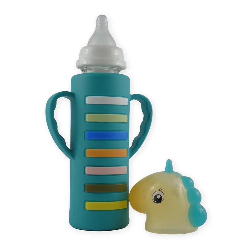 BABY GLASS FEEDER UNICORN GREEN YES - image 4