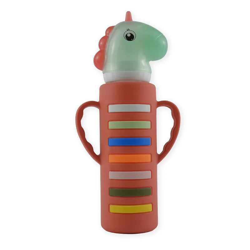 BABY GLASS FEEDER UNICORN BROWN YES