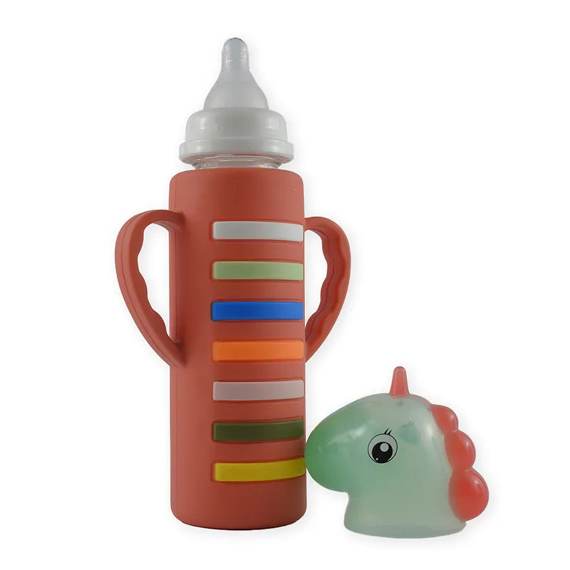 BABY GLASS FEEDER UNICORN BROWN YES - image 2