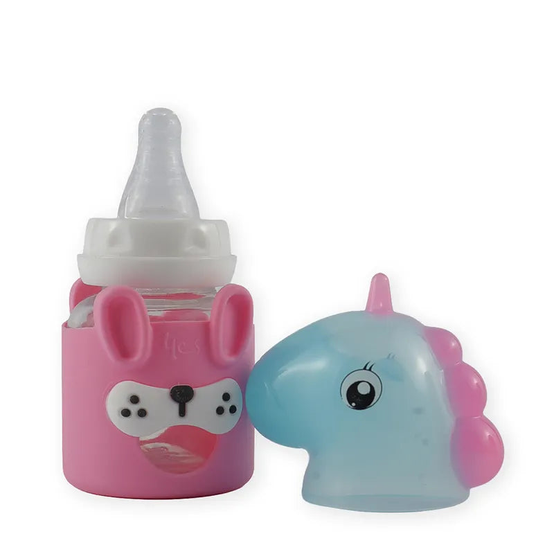 BABY GLASS FEEDER UNICORN PINK - image 2