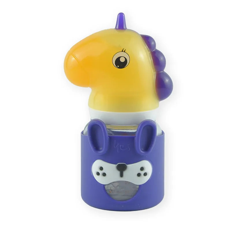 BABY GLASS FEEDER UNICORN PURPLE