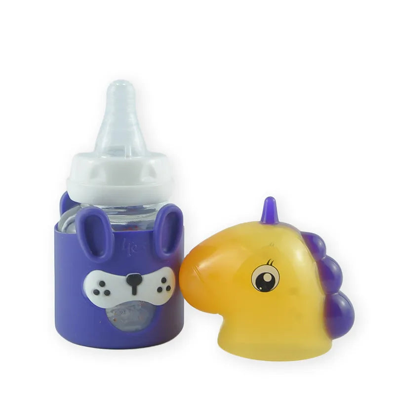 BABY GLASS FEEDER UNICORN PURPLE - image 2